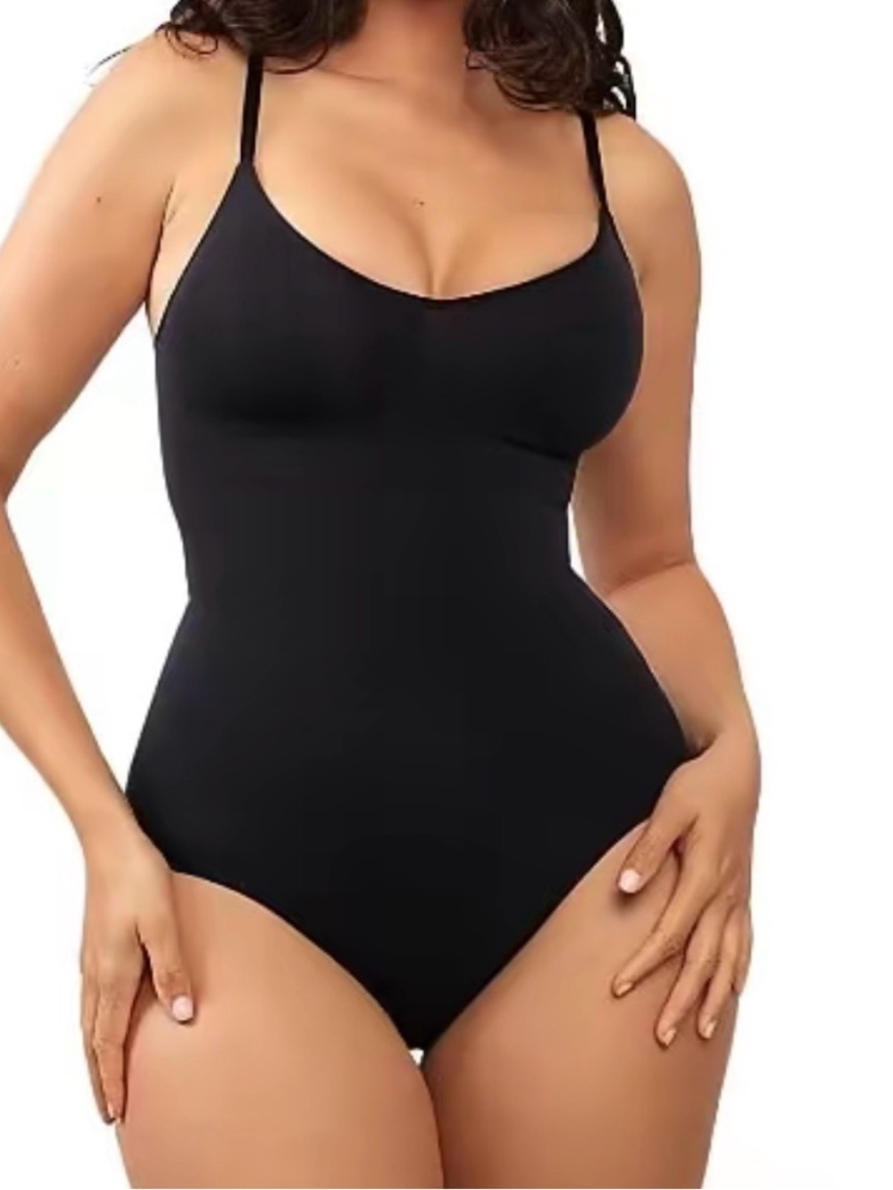 Seamless Black Shaping Bodysuit - Women's Intimates